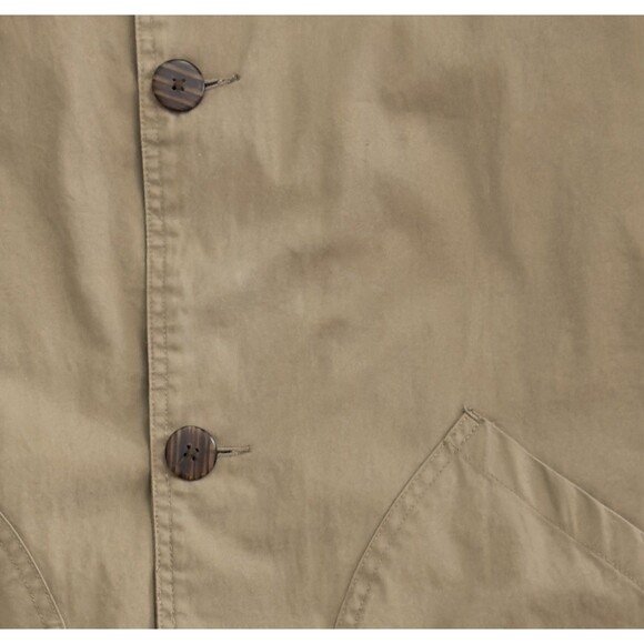 Vtg Y2K J Crew Chore Barn Jacket Coat Corduroy Collar Flannel Lined Men’s Large - Picture 8 of 8